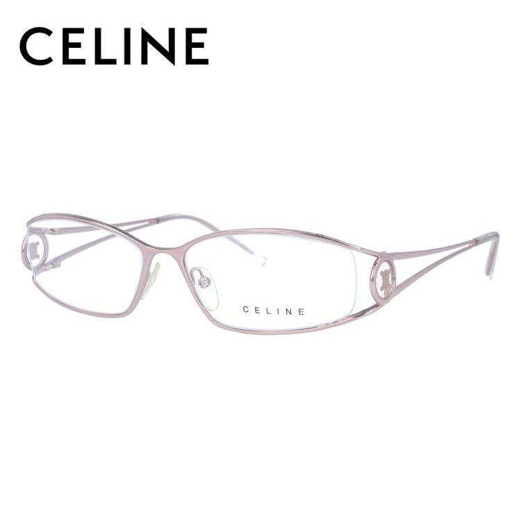 セリーヌ フレーム 伊達 度付き 度入り メガネ 眼鏡 CELINE VC1359M 56サイズ 0SBN レディース ハーフリム/スクエア プレゼント ギフト ラッピング無料｜glass-expert